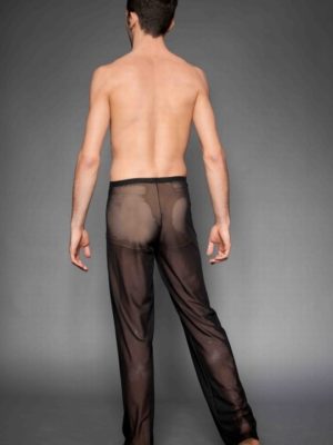 ERVY lange Tüllhose für Tanz, Show, Ballett in Schwarz. Dance Pants für Jungen und Herren.