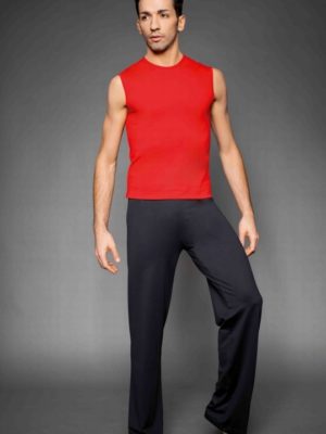 ERVY Mikrofaser Herren Dance Pants mit geradem, langem Bein. In vielen Farben. Für Tanz und Show.