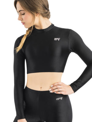 ERVY Sport Crop Top langarm in vielen Farben