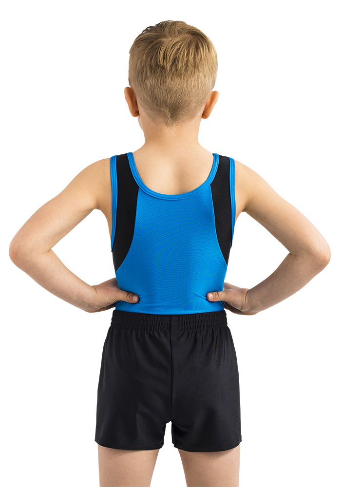 Jungen Turnanzug Set - Ärmelloser Ballettbody Mit Shorts Für Wettkampf