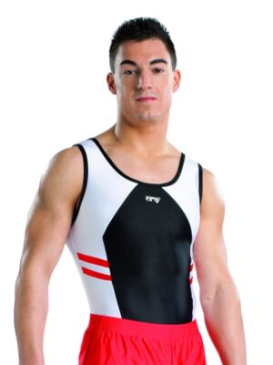 ERVY Turntrikot für Herren mit Einsätzen vorne, Rücken einfarbig und farbigen Einsätzen.