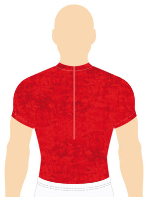 ERVY gecrashter Samt Akrobatikbody mit gezackter Applikation, hochgeschlossen mit Stehbund.